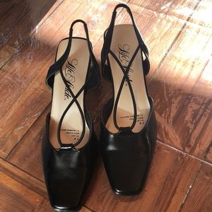 Black Life Stride sling back shoes Size 8
